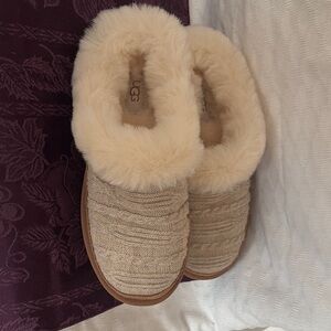 UGG Women's Cream Slippers